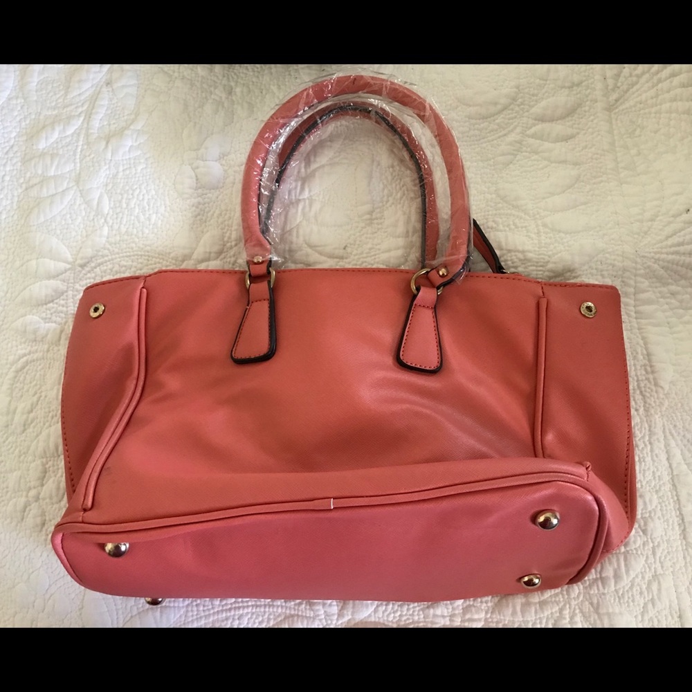 Tomato Colored Hand Bag